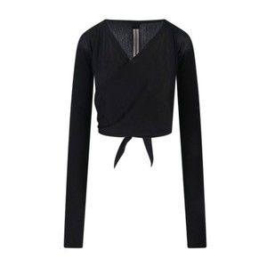 Rick Owens V-Neck Knit Top With Crossed Front Detail - NWT